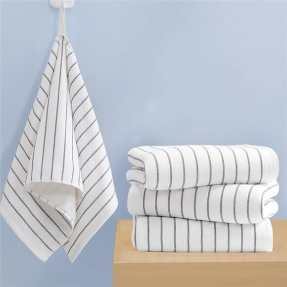 Cotton Hand Towels 4 Pack Soft Absorbent Quick Dry Bathroom Face Guest Spa Gray - Picture 6 of 6